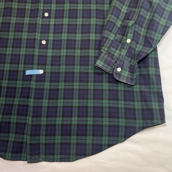 Polo Ralph Lauren Shirt Mens Size L Blackwatch Tartan Plaid Lowell Sport Cotton - Picture 4 of 14